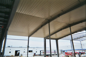 roof liner on shop building